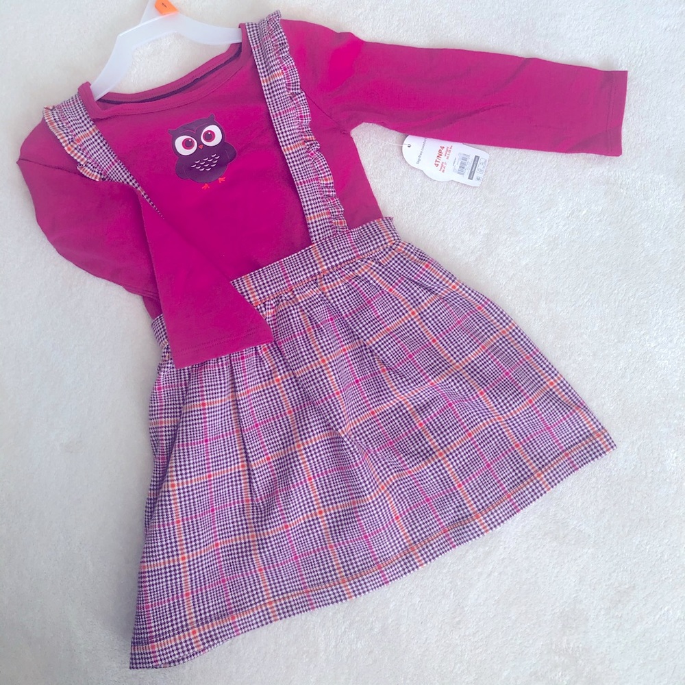 New 4T Girls’s Jumper Skirt and Top Set